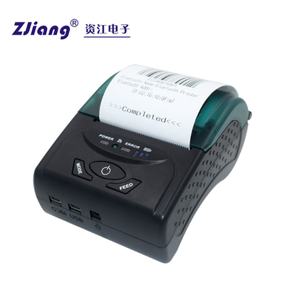 Impressoras portáteis 58mm sem fio portáteis do FCC de Zijiang com USB e Bluetooth