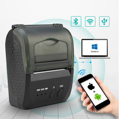 Impressão móvel do código de barras do recibo do bilhete de Mini Bluetooth Thermal Printer 58mm