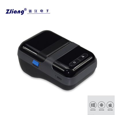Máquina preta portátil das impressoras térmicas da posição de Zjiang para a impressão do recibo da etiqueta