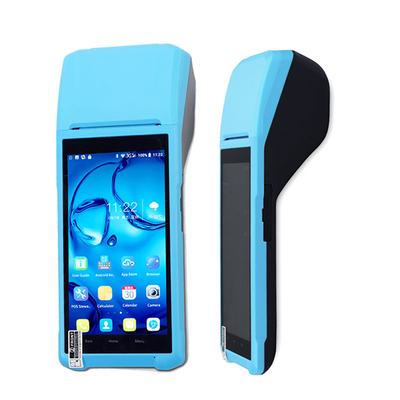 Máquina terminal de pagamento POS portátil Android 4G 5,5 polegadas Tudo em um terminal POS