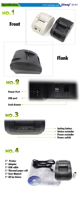 Impressora portátil For Retail Shop 5890k do recibo de Mini Thermal 2inch 58mm