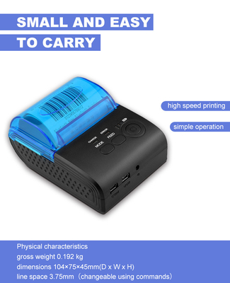Posição portátil de Bluetooth 58mm Mini Thermal Printer Thermal Transfer Android