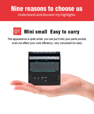 Impressora móvel sem fio 3inch de Portable Bluetooth Pos da impressora térmica do ODM