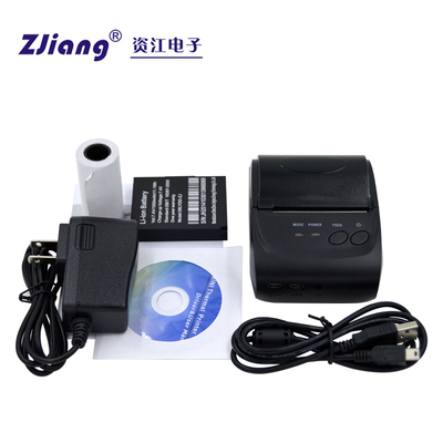 Impressora portátil ZJ-5802 de Thermal Bluetooth Restaurant da impressora do recibo de 58mm
