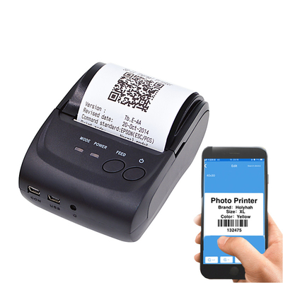 Impressora portátil ZJ-5802 de Thermal Bluetooth Restaurant da impressora do recibo de 58mm