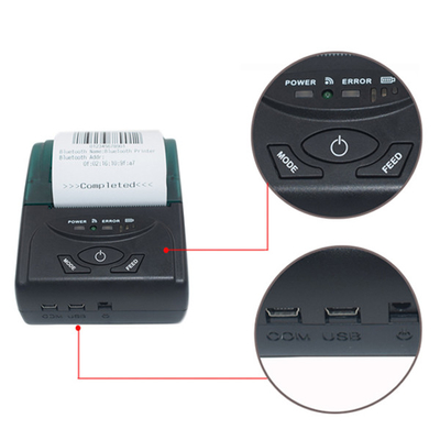 impressão portátil sem fio do recibo do QR Code de Bluetooth Mini For da impressora térmica das impressoras de 58mm