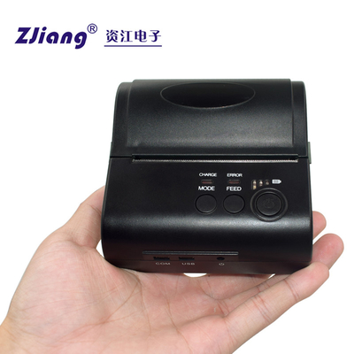 impressão do código de Bluetooth Mini Thermal Printer For Barcode Qr da etiqueta 3inch de 80mm