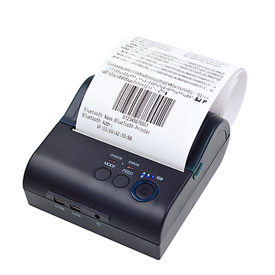 impressão do código de Bluetooth Mini Thermal Printer For Barcode Qr da etiqueta 3inch de 80mm