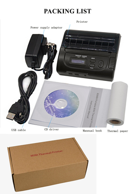 Impressora térmica portátil Wireless For Android do recibo da polegada 80mm de Bluetooth 3