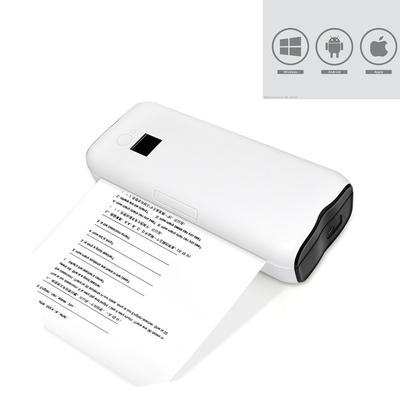 Impressora térmica portátil para telefone Android e IOS, impressora móvel sem fio A4 para viagem