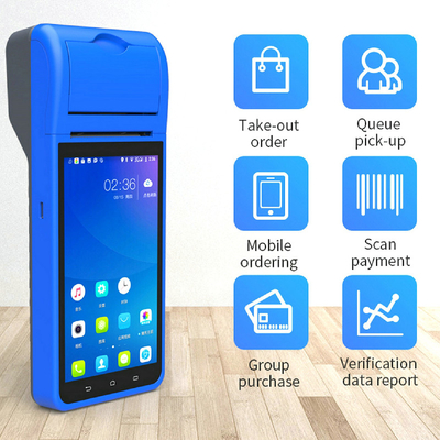 Android 8.1 PDA POS Terminal móvel portátil mini com impressora de 58 mm