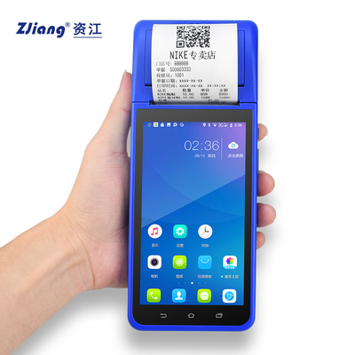 Android 8.1 PDA POS Terminal móvel portátil mini com impressora de 58 mm