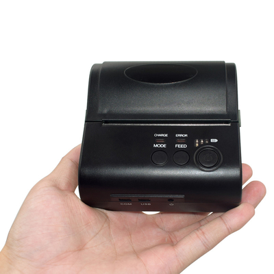 Impressão de ZJ8001 BT4.0 80mm Portbale Mini Thermal Printer For Bill